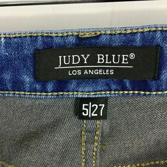 Judy Blue Danielle Undone Hem Boyfriend Jean JB88208 Size 27 - Picture 6 of 13